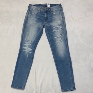 AEO distressed Jegging Jeans